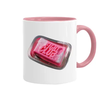 Fight Club, Mug colored pink, ceramic, 330ml