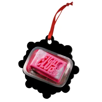 Fight Club, Christmas ornament snowflake wooden 7.5cm