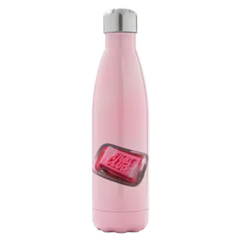 Fight Club, Metal mug thermos Pink Iridiscent (Stainless steel), double wall, 500ml
