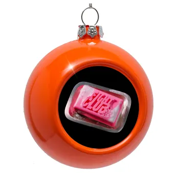 Fight Club, Orange Christmas tree ornament bauble 8cm