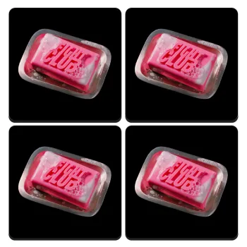 Fight Club, ΣΕΤ 4 Σουβέρ ξύλινα τετράγωνα (9cm)