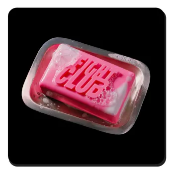 Fight Club, Τετράγωνο μαγνητάκι ξύλινο 9x9cm