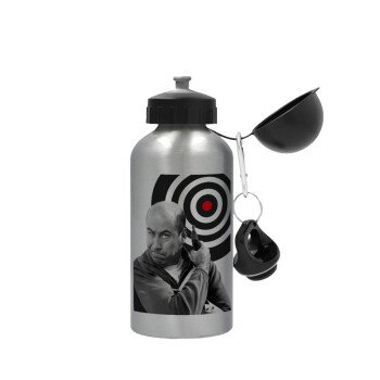 Θου Βου Φαλακρός Πράκτωρ, Metallic water jug, Silver, aluminum 500ml