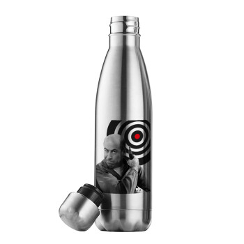 Θου Βου Φαλακρός Πράκτωρ, Μεταλλικό παγούρι θερμός Inox (Stainless steel), διπλού τοιχώματος, 500ml