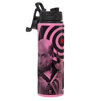 Θου Βου Φαλακρός Πράκτωρ, Μεταλλικό παγούρι νερού με καπάκι ασφαλείας, αλουμινίου 850ml