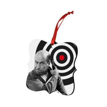 Θου Βου Φαλακρός Πράκτωρ, Στολίδι Χριστουγεννιάτικο στολίδι polygon ξύλινο 7.5cm