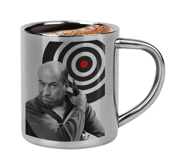 Θου Βου Φαλακρός Πράκτωρ — Double-wall metal cup for espresso (220ml)