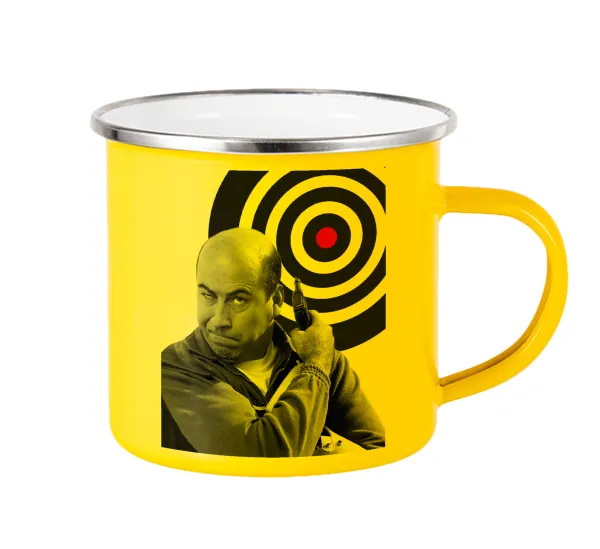 Θου Βου Φαλακρός Πράκτωρ — Yellow Enamel Metallic Cup 360ml