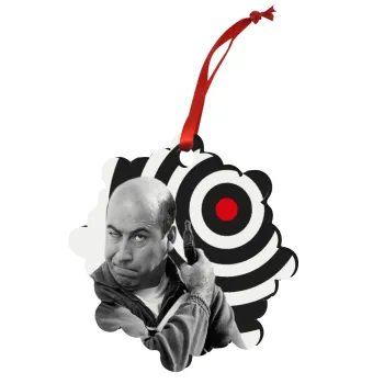 Θου Βου Φαλακρός Πράκτωρ, Στολίδι Χριστουγεννιάτικο στολίδι snowflake ξύλινο 7.5cm