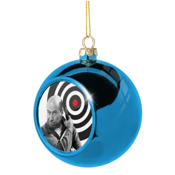 Θου Βου Φαλακρός Πράκτωρ, Στολίδι Χριστουγεννιάτικη μπάλα δένδρου Μπλε 8cm