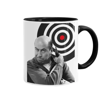 Θου Βου Φαλακρός Πράκτωρ, Mug colored black, ceramic, 330ml