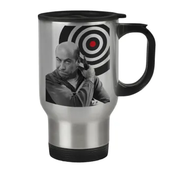 Θου Βου Φαλακρός Πράκτωρ, Κούπα ταξιδιού ανοξείδωτη με καπάκι, διπλού τοιχώματος (θερμό) 450ml