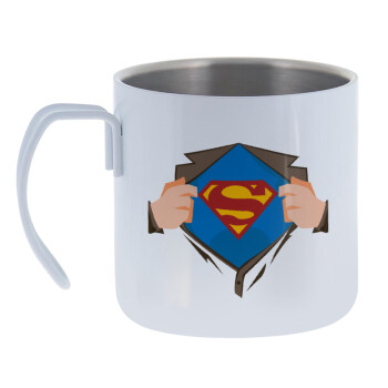 Superman hands, Mug Stainless steel double wall 400ml