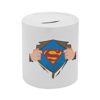 Superman hands, Κουμπαράς πορσελάνης με τάπα