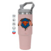Pink color, 890ml (30oz) stainless Steel Tumbler with Handle
