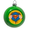 Green Christmas tree ornament bauble 8cm