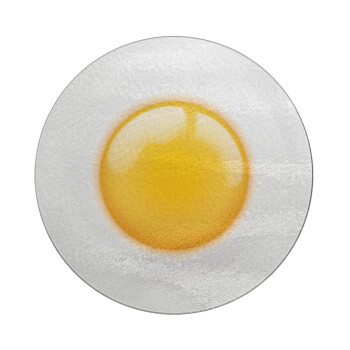 Τηγανητό αυγό, Επιφάνεια κοπής γυάλινη στρογγυλή (30cm)