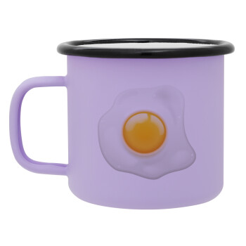 Τηγανητό αυγό, Κούπα Μεταλλική εμαγιέ ΜΑΤ Light Pastel Purple 360ml