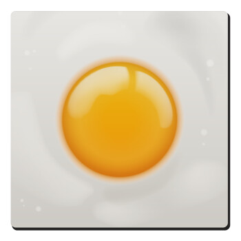 Τηγανητό αυγό, Τετράγωνο μαγνητάκι ξύλινο 6x6cm