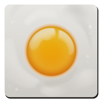 Τηγανητό αυγό, Τετράγωνο μαγνητάκι ξύλινο 9x9cm