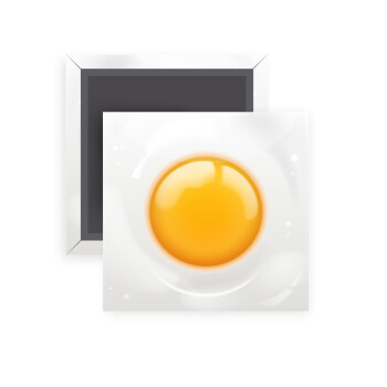 Τηγανητό αυγό, Μαγνητάκι ψυγείου τετράγωνο διάστασης 5x5cm