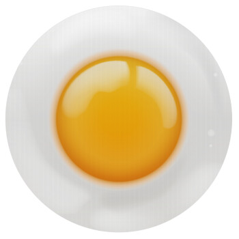 Τηγανητό αυγό, Mousepad Στρογγυλό 20cm