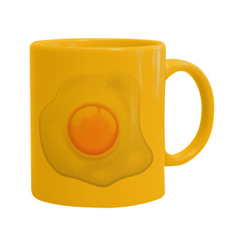 Τηγανητό αυγό, Κούπα, κεραμική κίτρινη, 330ml (1 τεμάχιο)