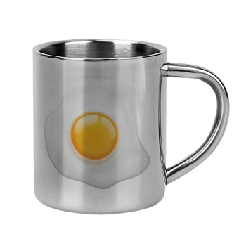 Fry egg, Mug Stainless steel double wall 300ml