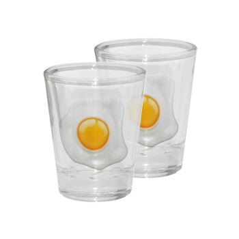 Τηγανητό αυγό, Σφηνοπότηρα γυάλινα 45ml διάφανα (2 τεμάχια)