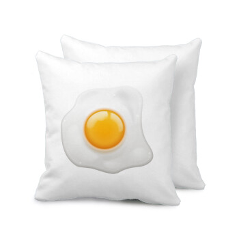 Τηγανητό αυγό, Μαξιλάρι καναπέ 40x40cm περιέχεται το  γέμισμα