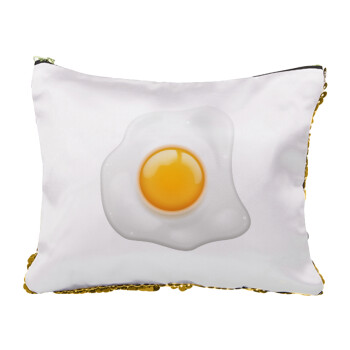 Τηγανητό αυγό, Τσαντάκι νεσεσέρ με πούλιες (Sequin) Χρυσό