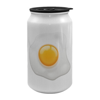 Τηγανητό αυγό, Κούπα ταξιδιού μεταλλική με καπάκι (tin-can) 500ml