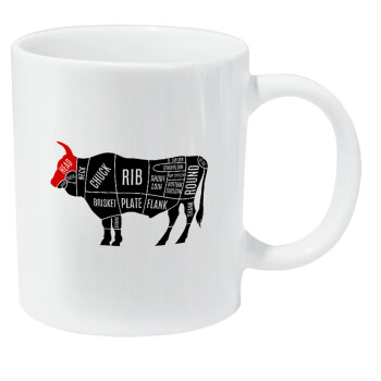 Diagrams for butcher shop, Κούπα Giga, κεραμική, 590ml