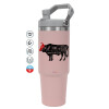 Pink color, 890ml (30oz) stainless Steel Tumbler with Handle