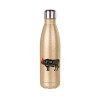 Glitter gold stainless steel thermos bottle, double-walled, 500ml