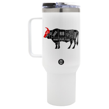 Diagrams for butcher shop, Mega Tumbler με καπάκι, διπλού τοιχώματος (θερμό) 1,2L