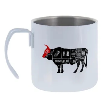 Diagrams for butcher shop — Κούπα Ανοξείδωτη διπλού τοιχώματος 400ml