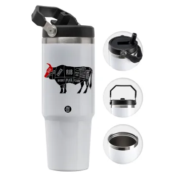 Diagrams for butcher shop, Θερμός Ανοξείδωτο 30oz με χερούλι