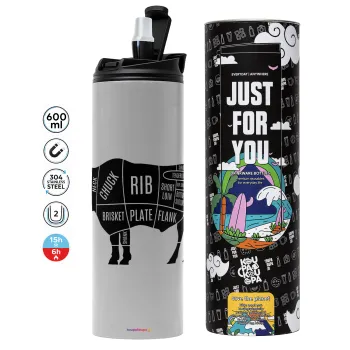 Diagrams for butcher shop, Tumbler stainless steel GREY 600ml