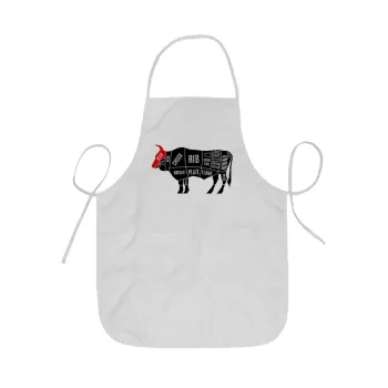 Diagrams for butcher shop, Ποδιά Σεφ ολόσωμη κοντή  Παιδική (44x62cm)