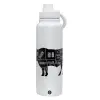 1L Stainless Steel Thermal Bottle with Phone Holder & Double Wall Insulation
