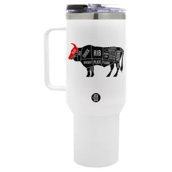 Diagrams for butcher shop, Mega Tumbler με καπάκι, διπλού τοιχώματος (θερμό) 1,2L