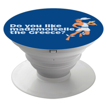 Do you like mademoiselle the Greece, Phone Holders Stand  White Hand-held Mobile Phone Holder