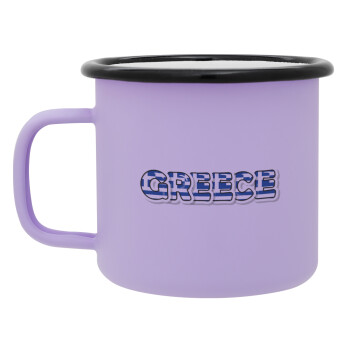 Greece happy name, Κούπα Μεταλλική εμαγιέ ΜΑΤ Light Pastel Purple 360ml