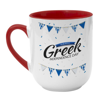 Happy GREEK Independence day, Κούπα κεραμική tapered 260ml