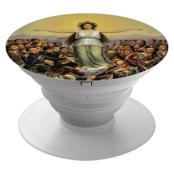 Η Ελλάς Ευγνωμονούσα, Phone Holders Stand  White Hand-held Mobile Phone Holder