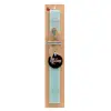 Easter Set, wooden keychain & aromatic flat Easter candle (30cm) (TURQUOISE)
