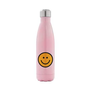 Smile classic, Metal mug thermos Pink Iridiscent (Stainless steel), double wall, 500ml