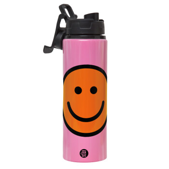 Smile classic, Metallic water bottle with safety lid, 850ml aluminum