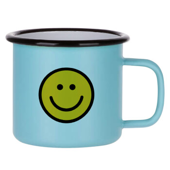 Smile classic, Κούπα Μεταλλική εμαγιέ ΜΑΤ σιέλ 360ml